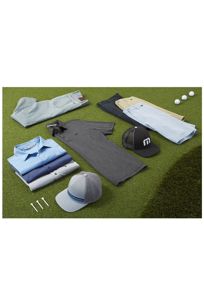 The Zinna Slub Piqué Polo, Alternate, color, BLACK