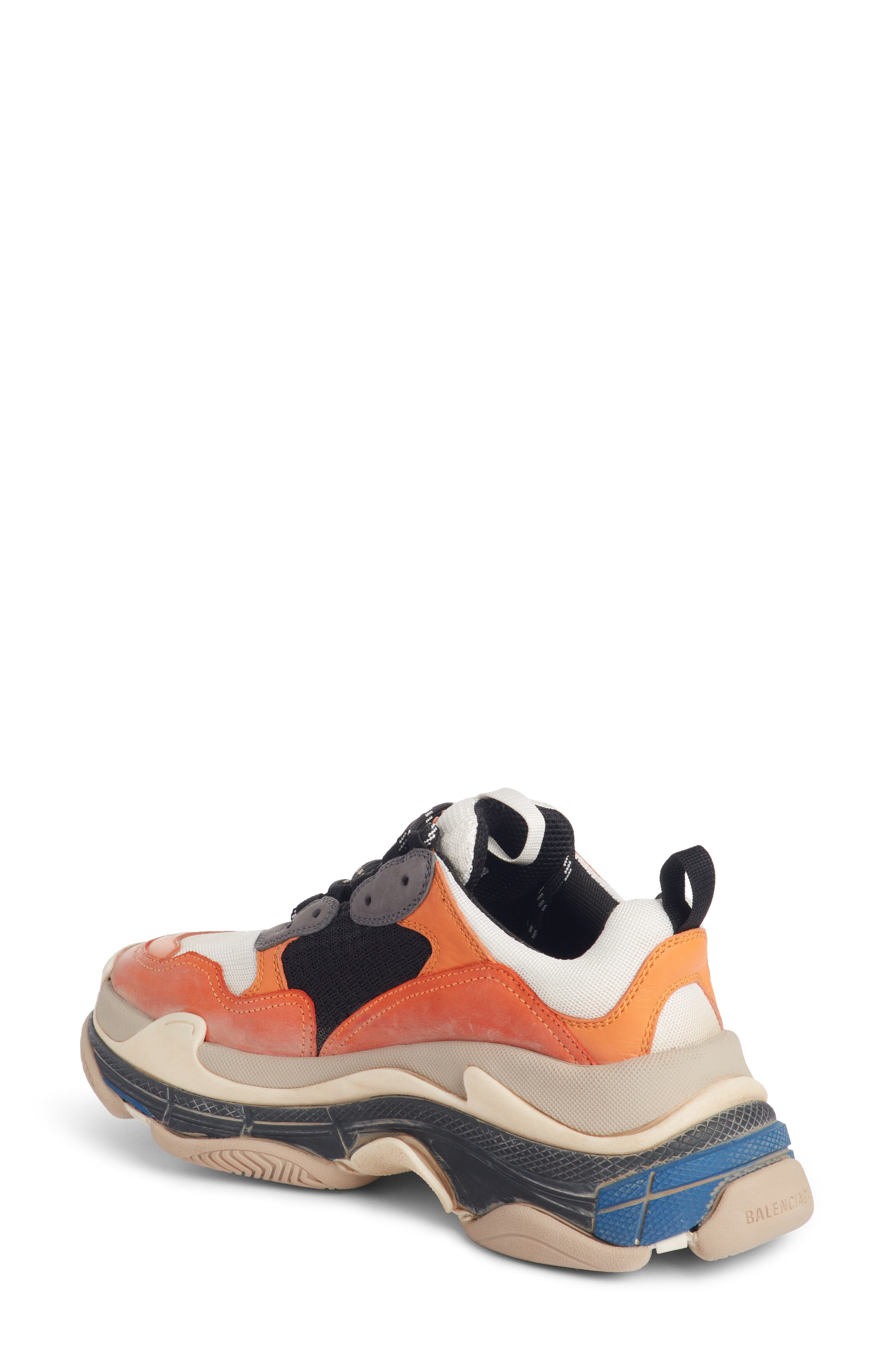 Triple S Sneaker, Alternate, color, ORANGE/ GREY/ BLACK