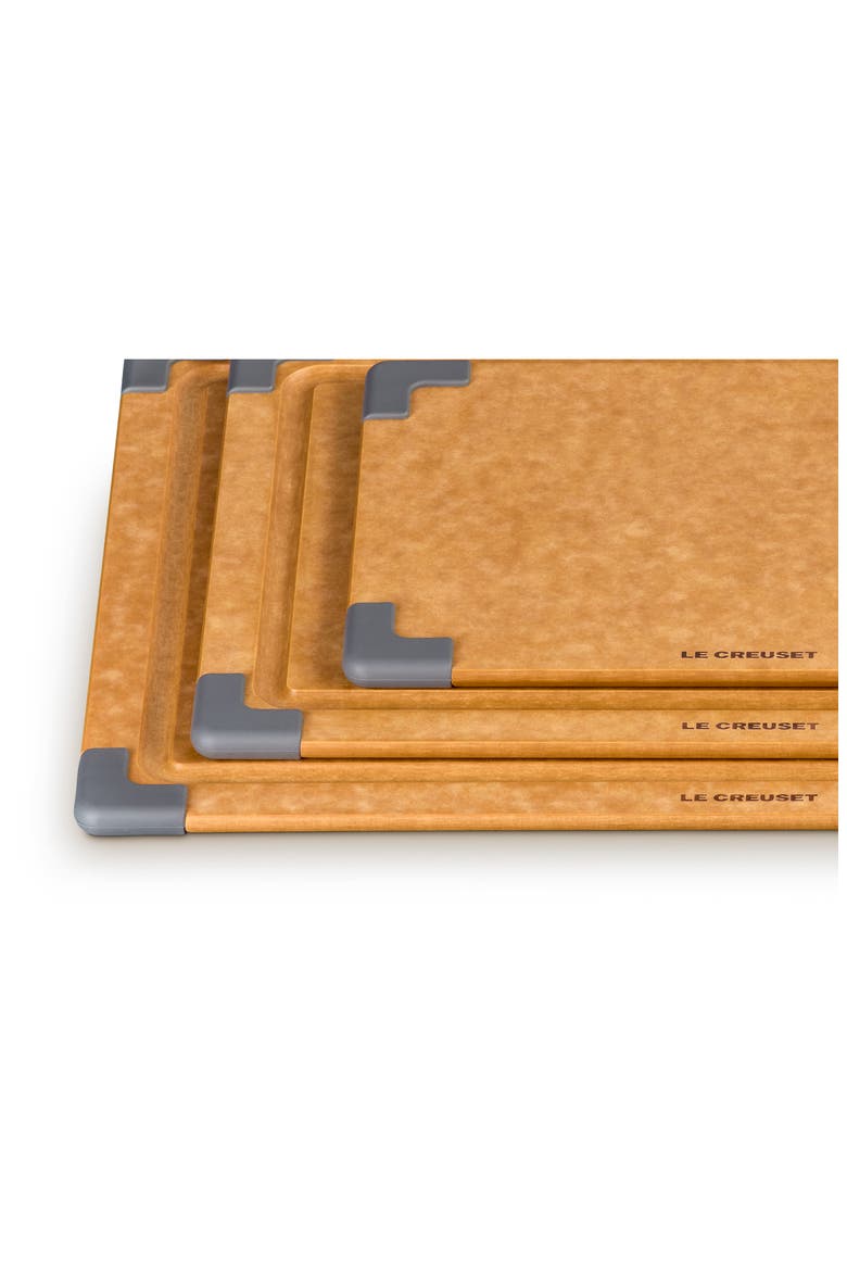 Set of 3 Paper Fiber Cutting Boards, Alternate, color, OYSTER