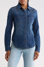 PAIGE Devika Cotton & Linen Shirt