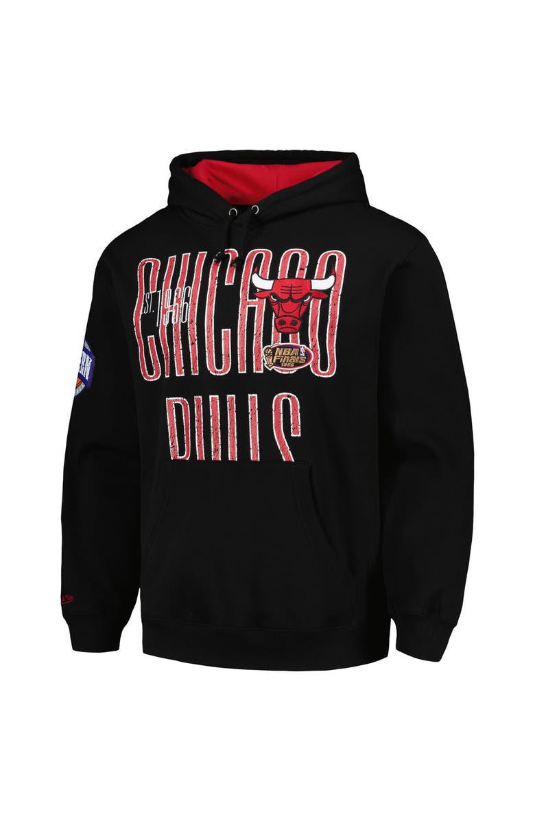 Mitchell & Ness Men's Mitchell & Ness Black Chicago Bulls Hardwood Classics OG 2.0 Pullover Hoodie, Alternate, color, Black