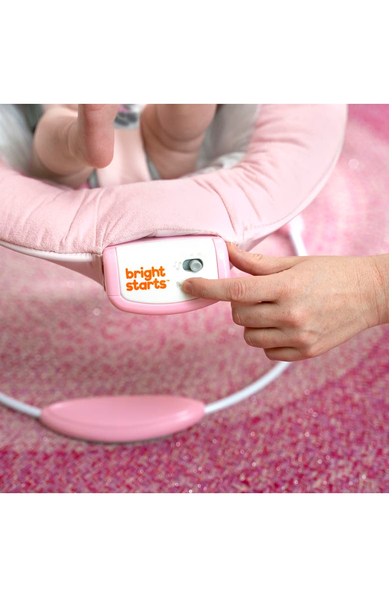 BRIGHT STARTS Disney Baby Minnie Mouse Rosy Skies Pink Baby Bouncer Infant Seat, Alternate, color, Pink