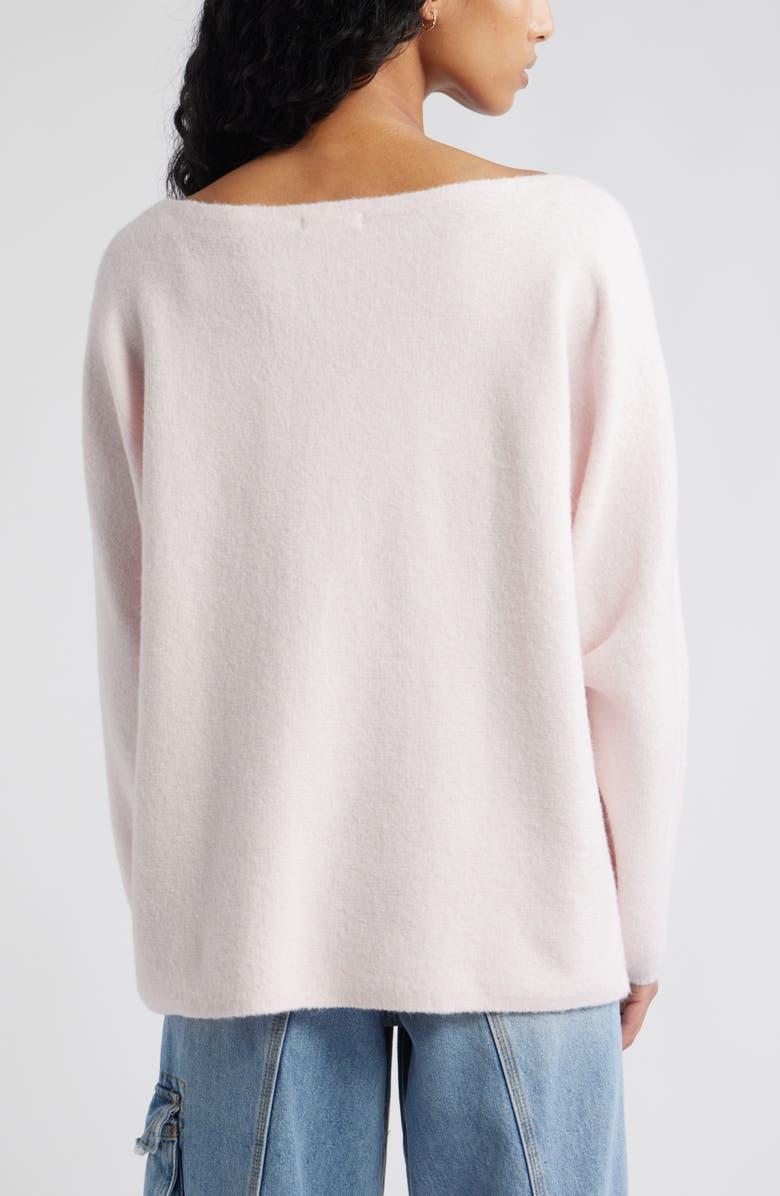 BP. Lofty Boat Neck Oversize Sweater, Alternate, color, Pink Primrose