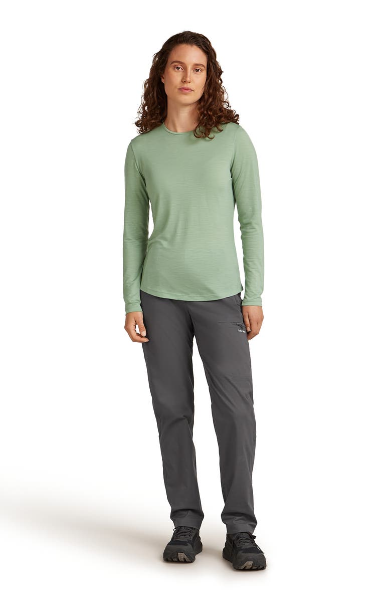 Icebreaker Lycoell & Merino Blend 125 Cool-Lite Sphere III Long Sleeve T-Shirt, Alternate, color, Seaglass