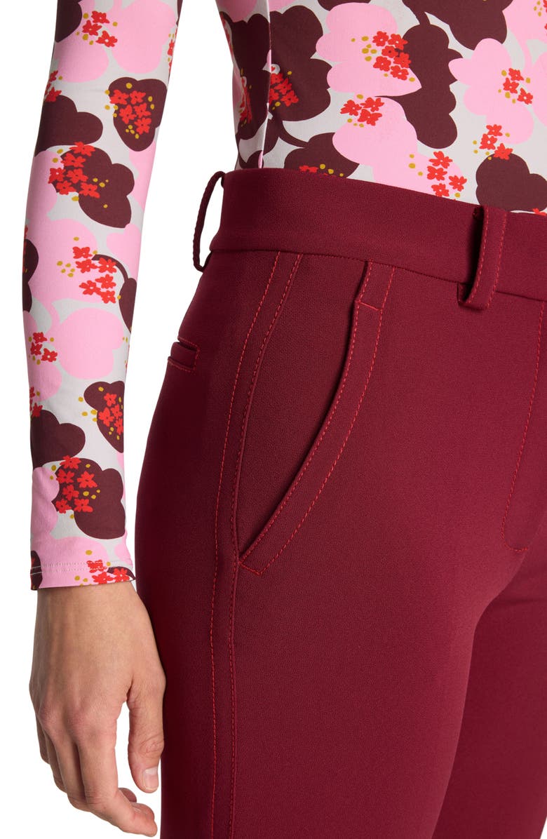 St. John Collection Stretch Cady Ankle Slim Pants, Alternate, color, 