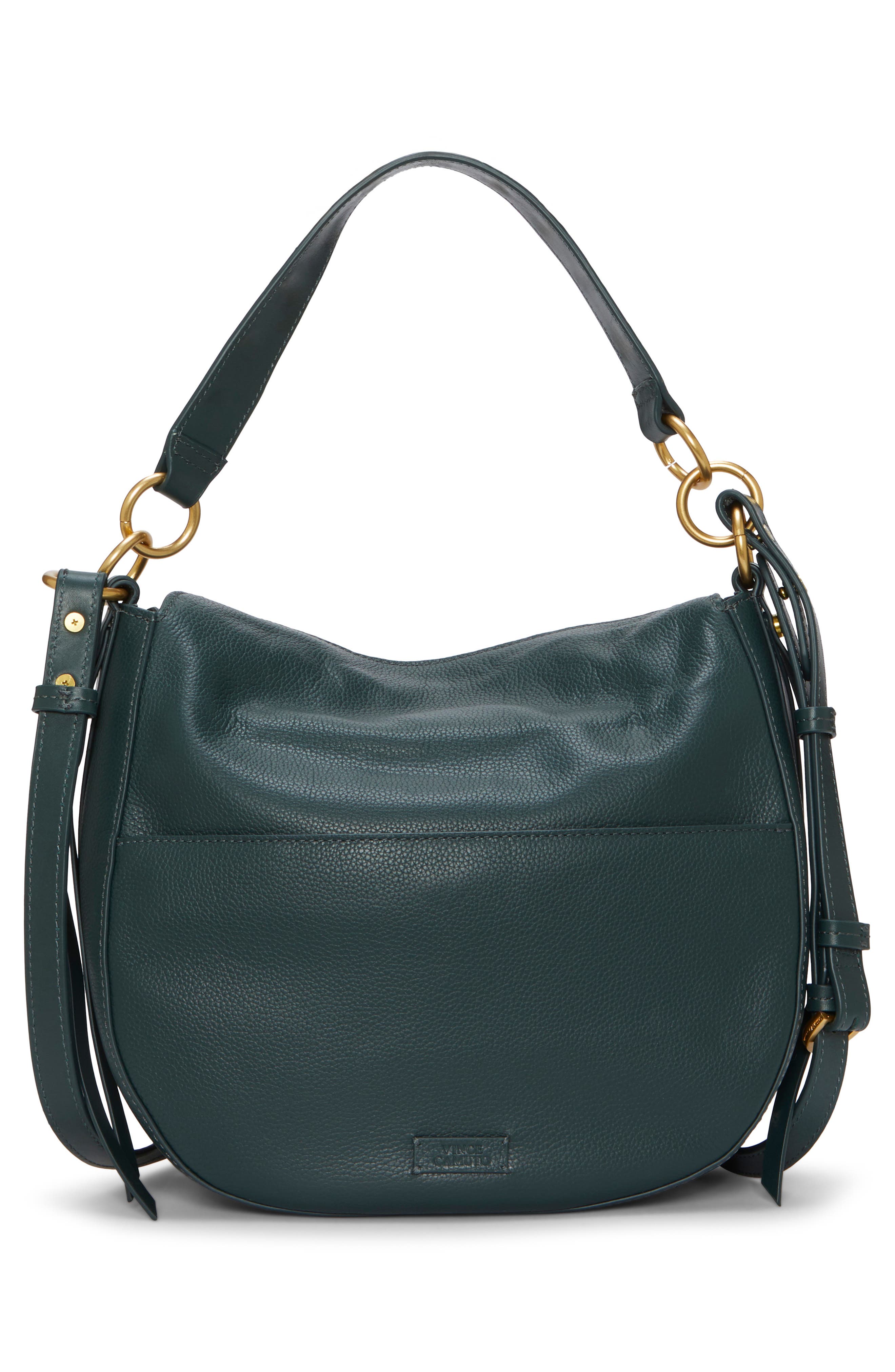 Vince Camuto Noemy Leather Shoulder Bag, Alternate, color, Blue