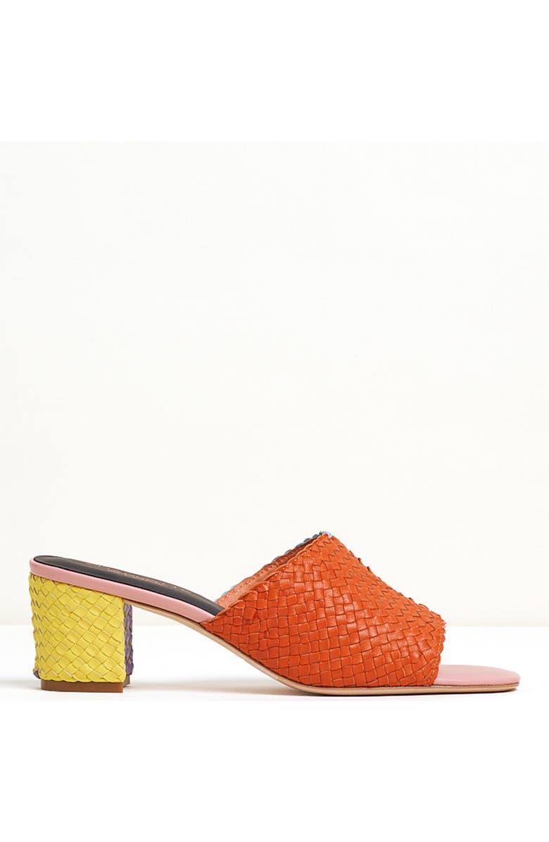 Charlotte Stone Lenu Mismatch Woven Slide Sandal, Alternate, color, Kortman