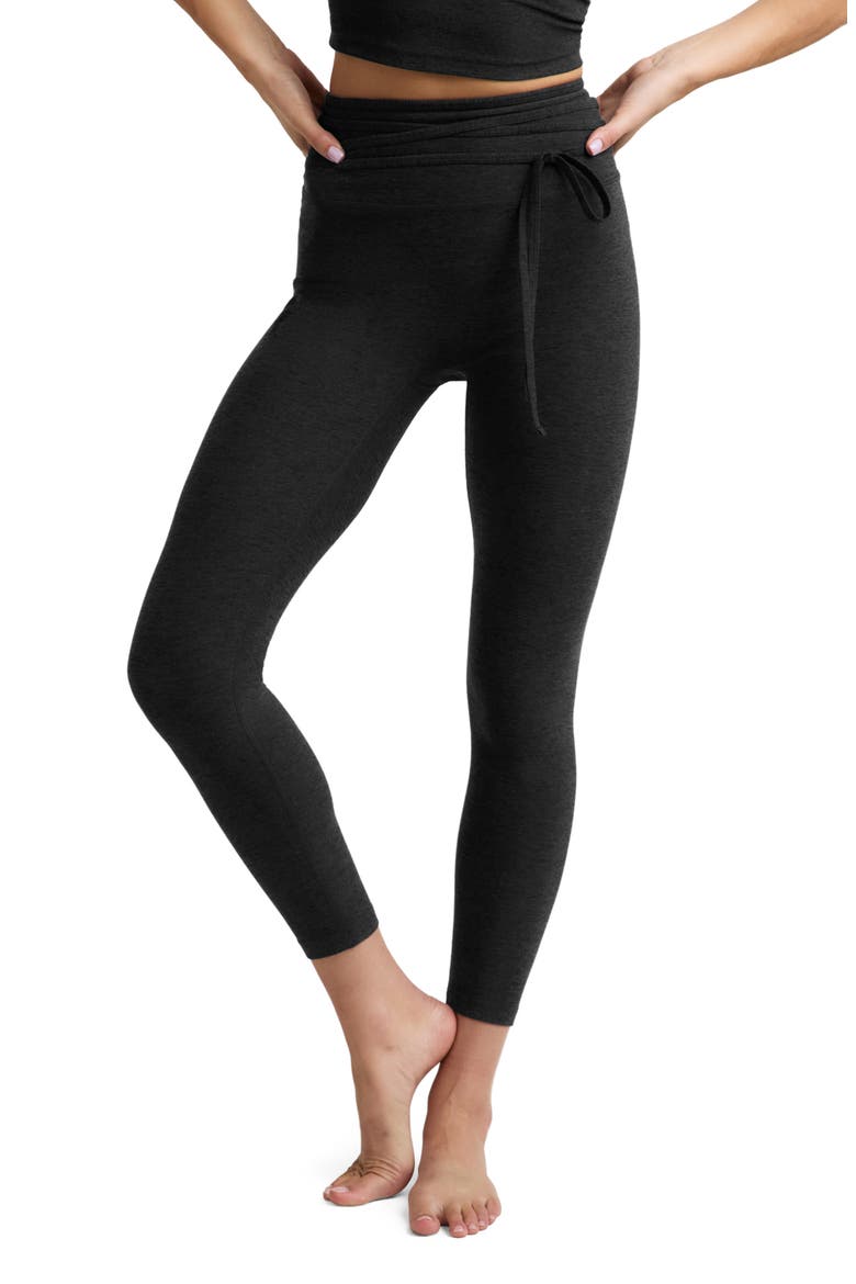 Spacedye It's a Tie Leggings, Main, color, DARKEST NIGHT