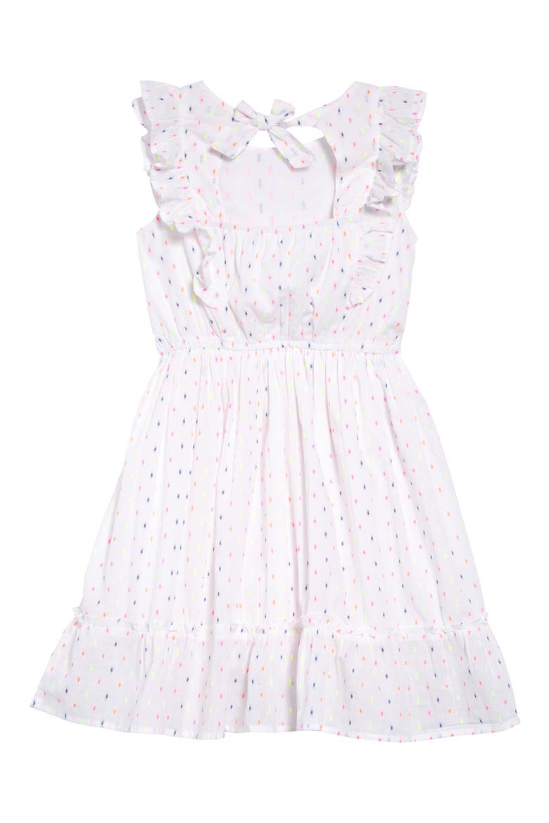 BCBG Girl Ruffle Dress, Alternate, color, WHITE