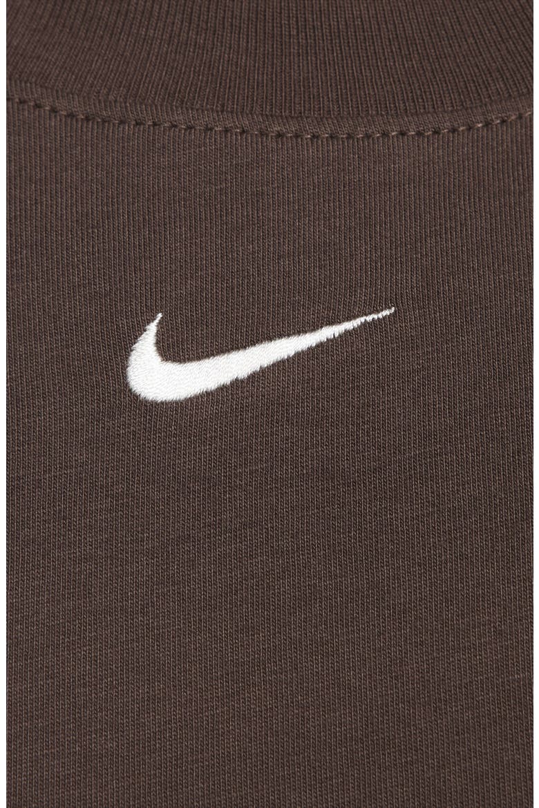 Sportswear Chill Knit Oversized T-Shirt Dress, Alternate, color, BAROQUE BROWN/ SAIL