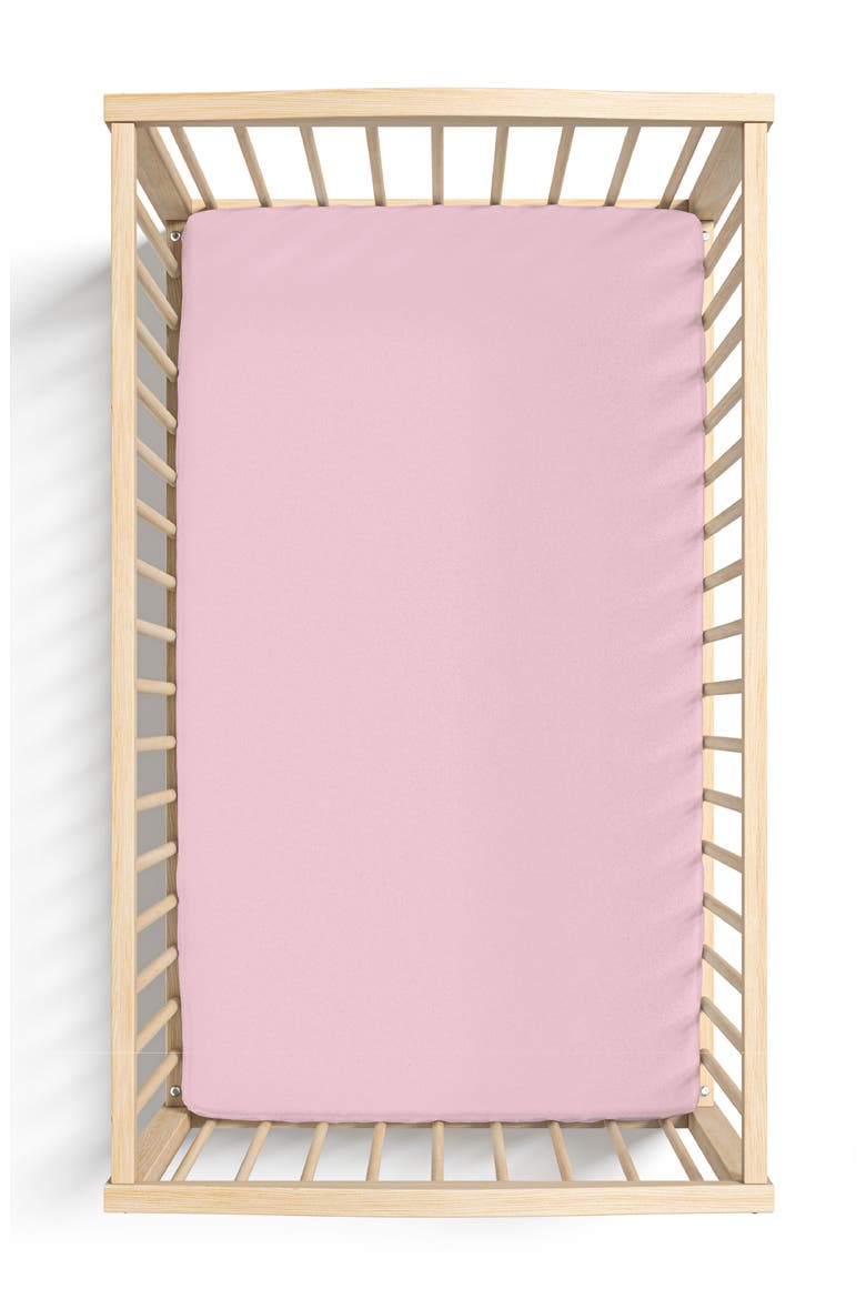 Lillian Crib Sheet, Main, color, Pink