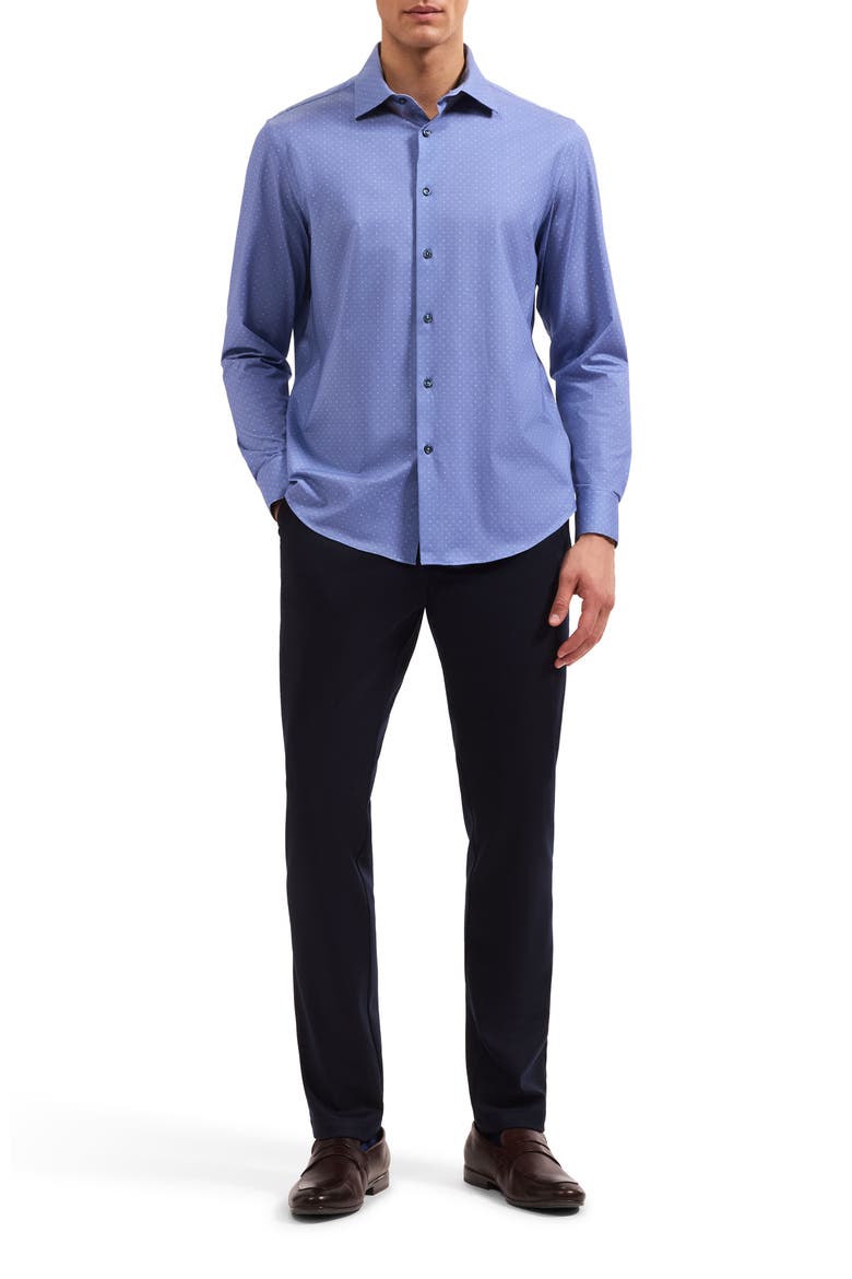 James OoohCotton® Geo Print Button-Up Shirt, Alternate, color, ORCHID