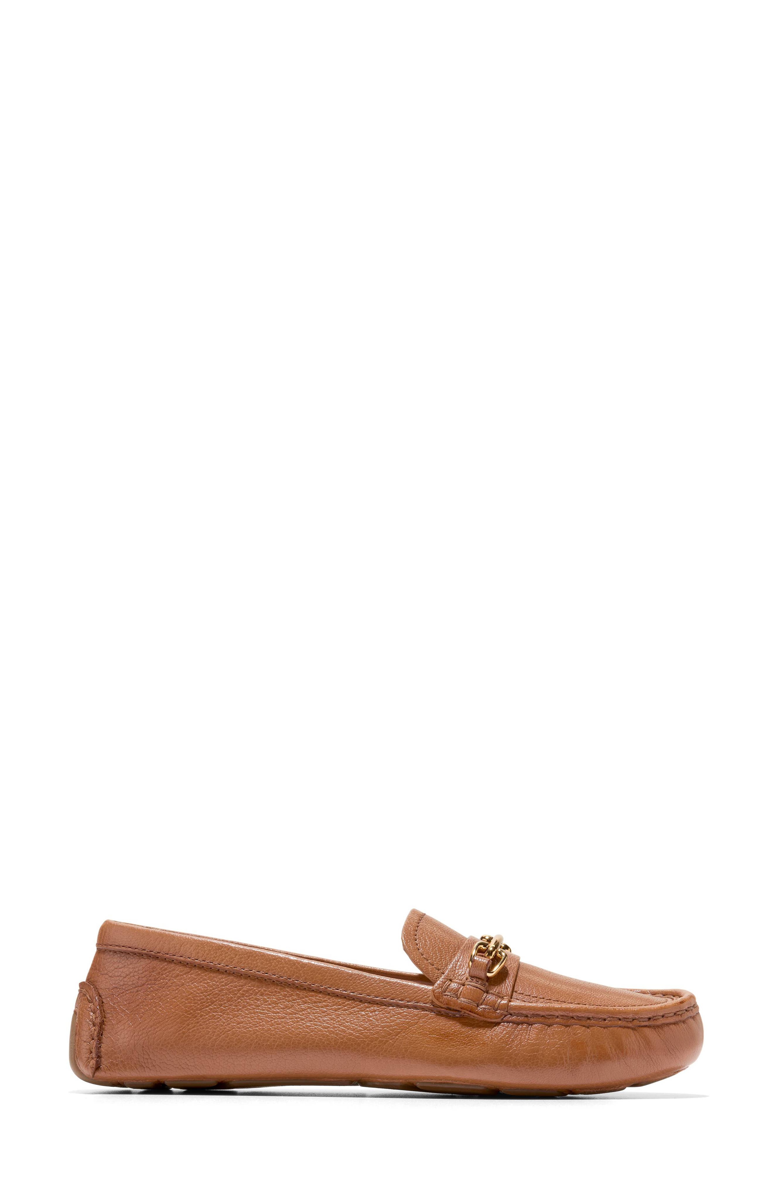 Emeryn Horsebit Driver Loafer, Alternate, color, DARK CARAMEL LEATHER