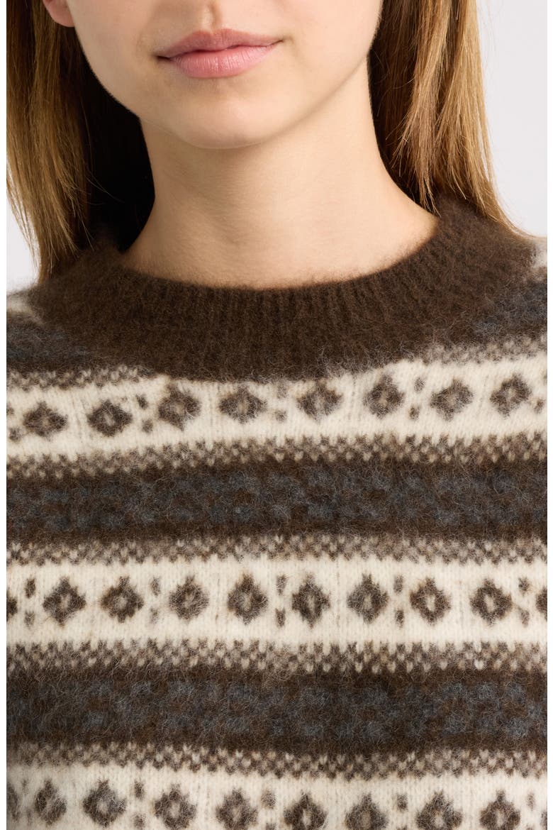 Myles Wool Sweater, Alternate, color, SANDHAMM JACQUARD
