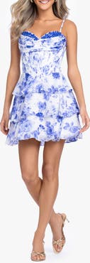 Blondie Nites Lace Back Sleeveless Minidress