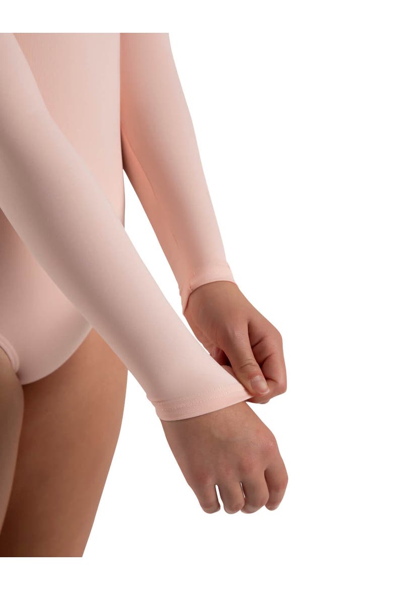Team Basics Long Sleeve Leotard, Alternate, color, bright pink