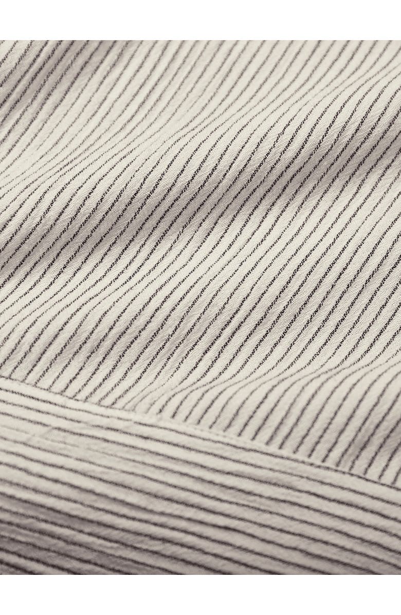 Celtic & Co. V-Neck Relaxed Swing Top, Alternate, color, Oatmeal Stripe