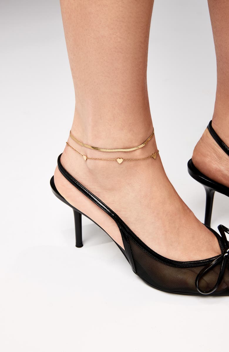 Ana Luisa Gold Anklet - Wylie Anklet, Alternate, color, 