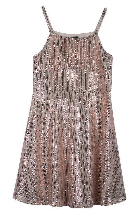 Kids' Sequin Skater Dress (Big Kid)