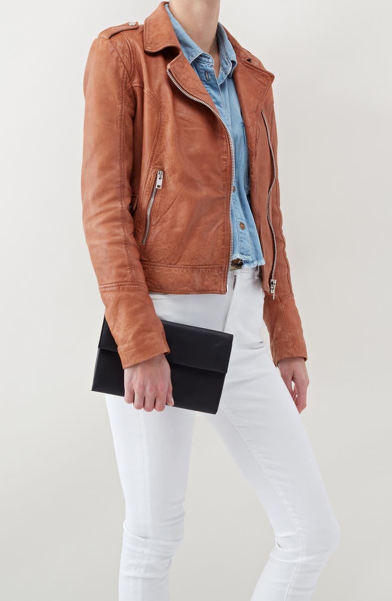 HOBO Fuse Leather Clutch, Alternate, color,