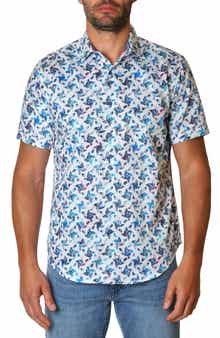 Robert Graham Lucero Pinwheel Short Sleeve Woven Button-Up Shirt