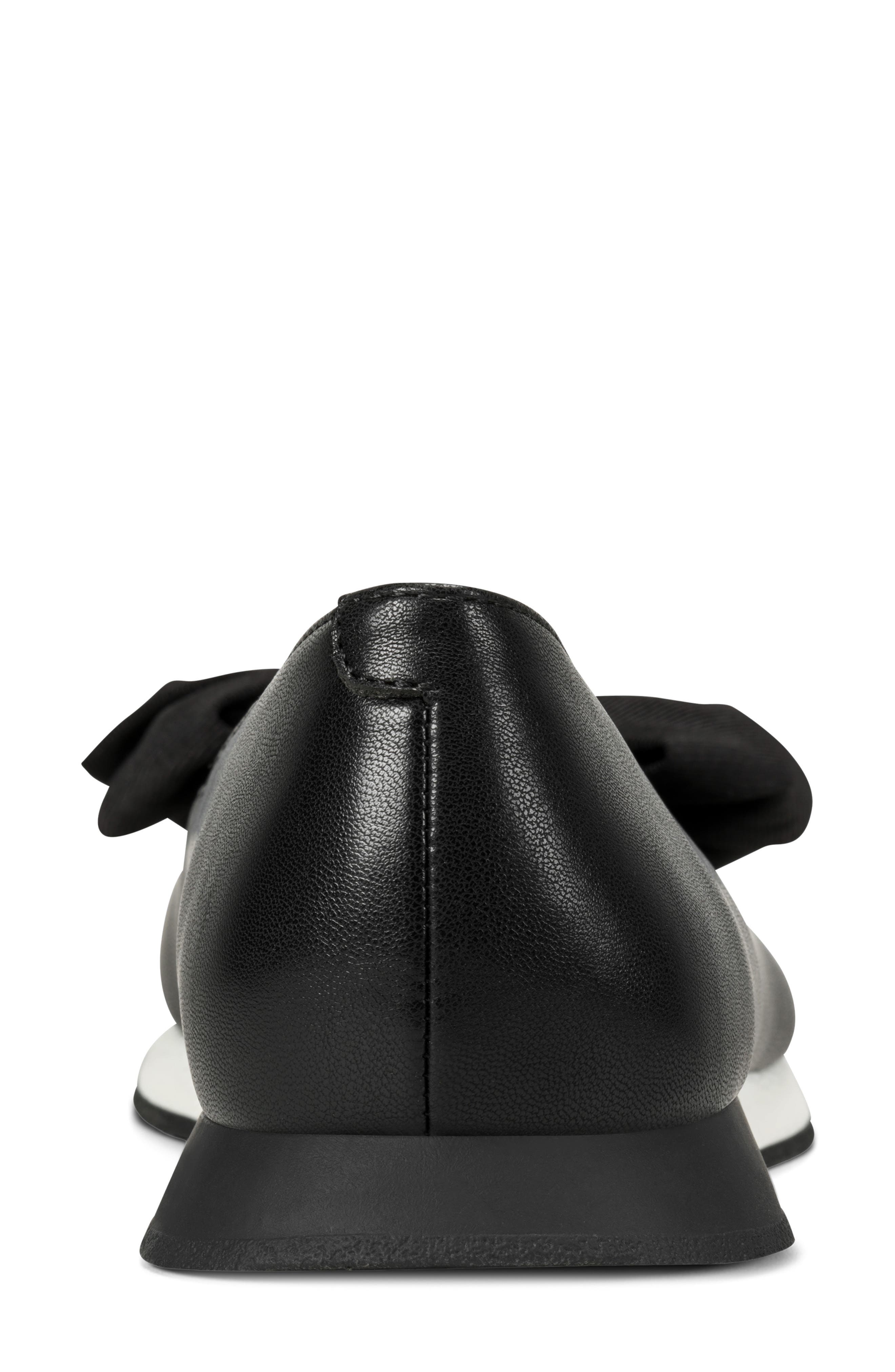 Magalia Bow Sneaker Flat, Alternate, color, BLACK
