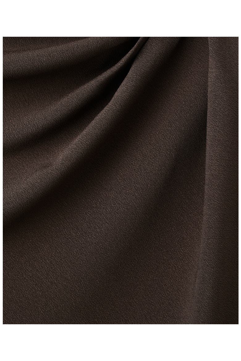 Long Sleeve Drape Bateau Neck Top, Alternate, color, BROWN