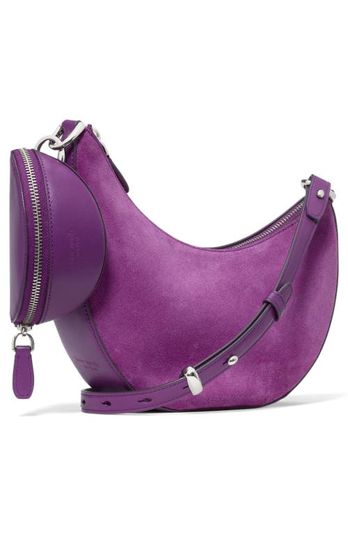 Kate Spade New York Duo Pebble Leather Crossbody Bag In Purple