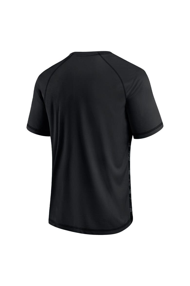 Men's Fanatics Black Carolina Panthers Hail Mary Raglan T-Shirt, Alternate, color, Black