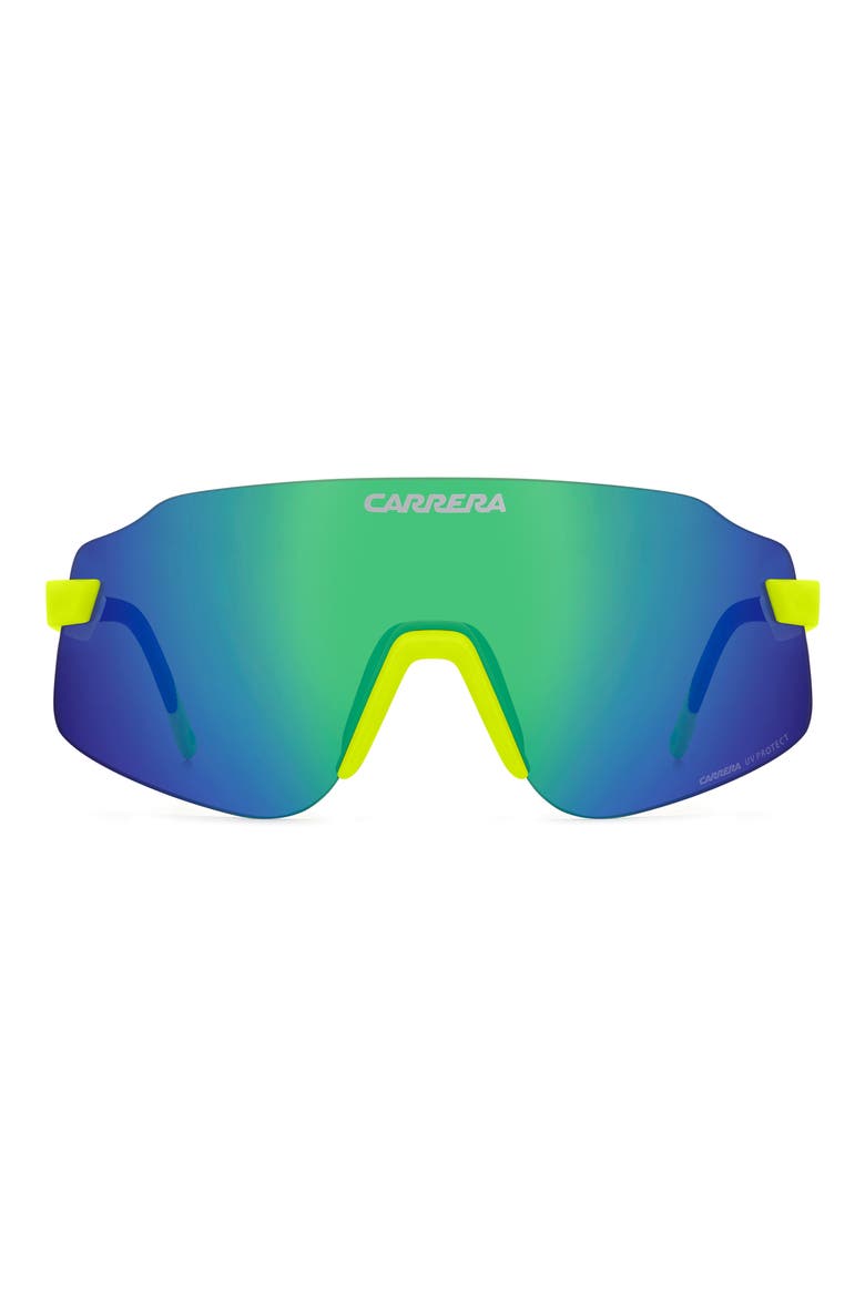 C Sport 99mm Shield Sunglasses, Main, color, MATTE YELLOW/ GREEN MULTILAYE