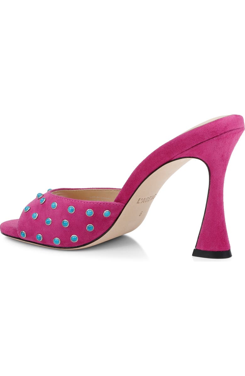 L'AGENCE Lucienne Sandal, Alternate, color, Magenta Suede
