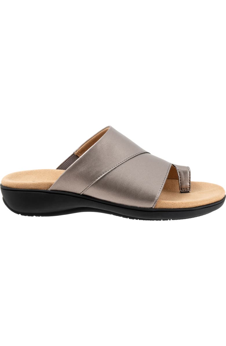 Trotters Regina Slide Sandal, Alternate, color, Pewter