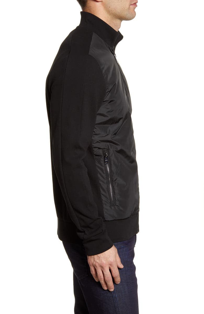 BOSS Skiles Regular Fit Zip Bomber Jacket, Alternate, color, 