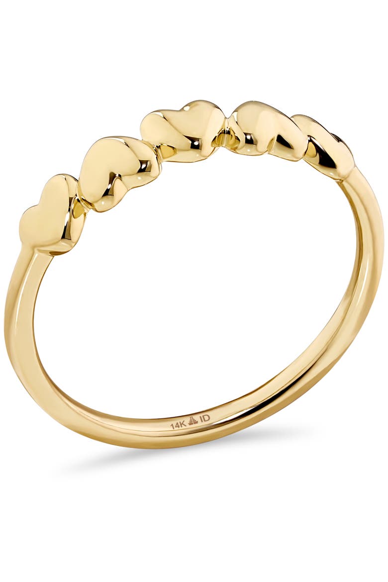 Sweet Heart Ring in 14K Gold, 4mm, Alternate, color, Yellow Gold
