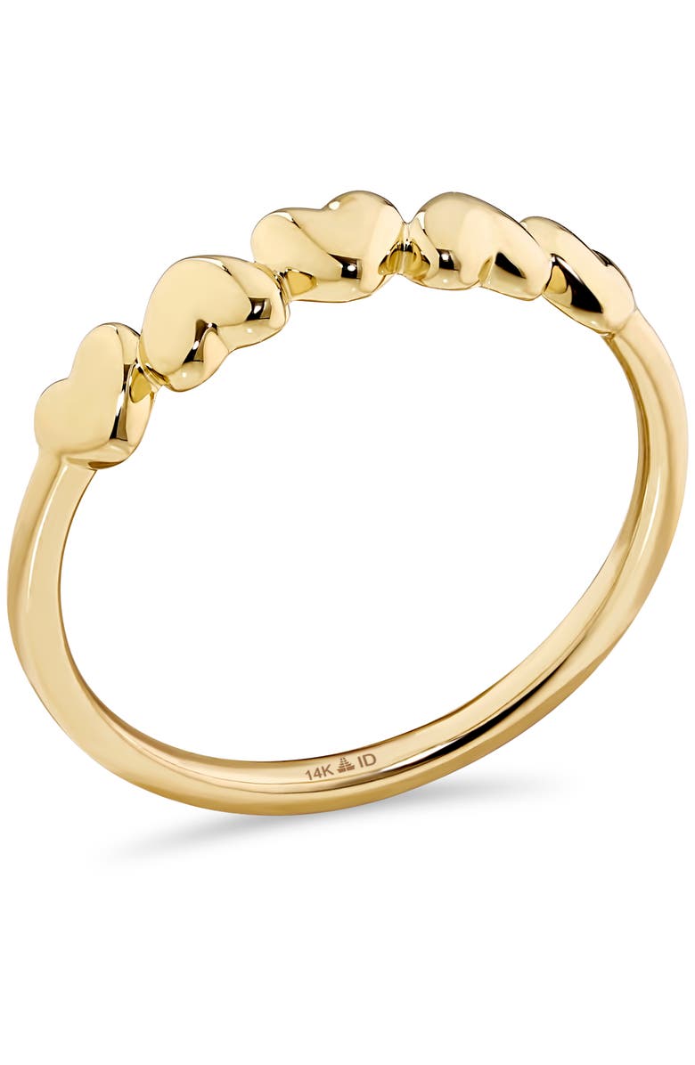 DEVATA Sweet Heart Ring in 14K Gold, 4mm, Alternate, color, Yellow Gold