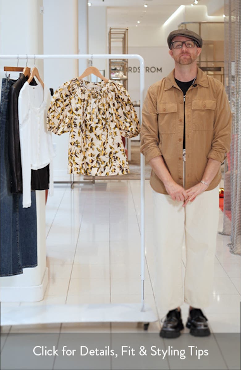 Tie Neck Puff Sleeve top, sales video thumbnail