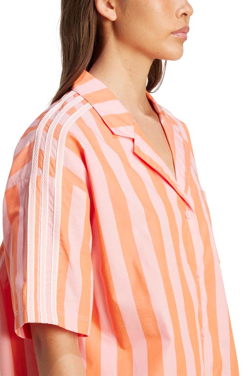 Adidas Originals Adidas Resort Cotton Button-up Shirt In Multi