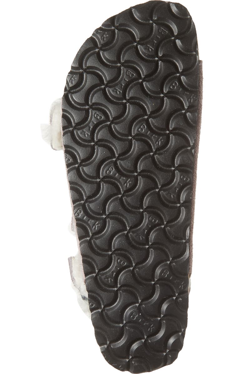 Birkenstock Milano Genuine Shearling Slingback Sandal, Alternate, color, Faded Purple