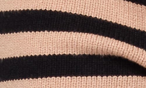 Edikted Saphi Stripe Foldover Waist Knit Shorts In Brown