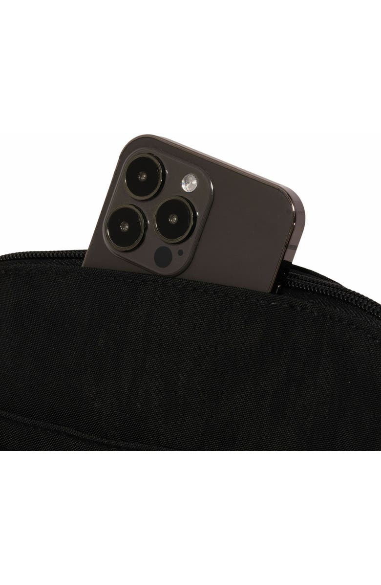 BAGGALLINI Coastal Flip Lock Crossbody Bag, Alternate, color, Black With Gold Hardware