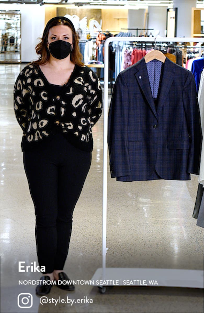 Konan Trim Fit Plaid Wool Sport Coat, sales video thumbnail