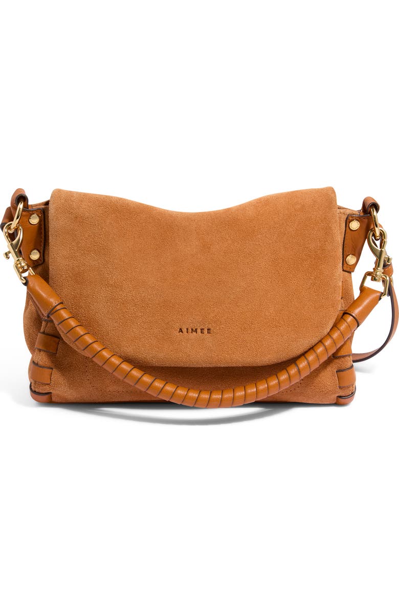 AIMEE Zen Convertible Crossbody, Alternate, color, Rustic Caramel Suede