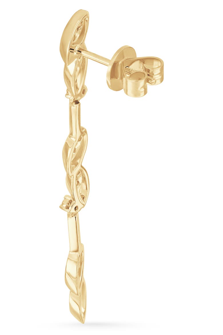 Getty 18k Gold Diamond Linear Drop Earrings, Alternate, color, 18K YELLOW GOLD
