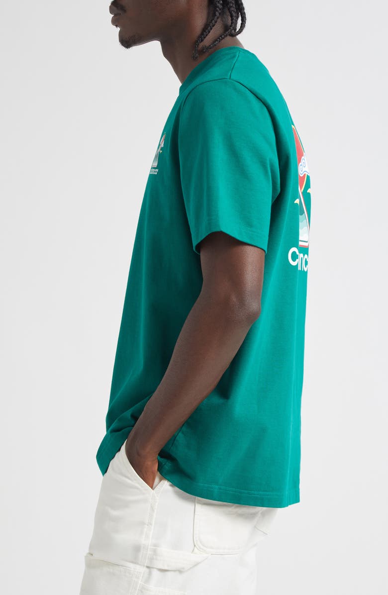 Casablanca Montagne Ondule Organic Cotton Graphic T-Shirt, Alternate, color, Montagne