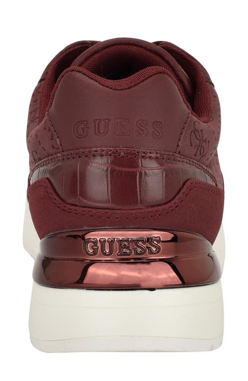 Guess Moxea Sneaker In Red