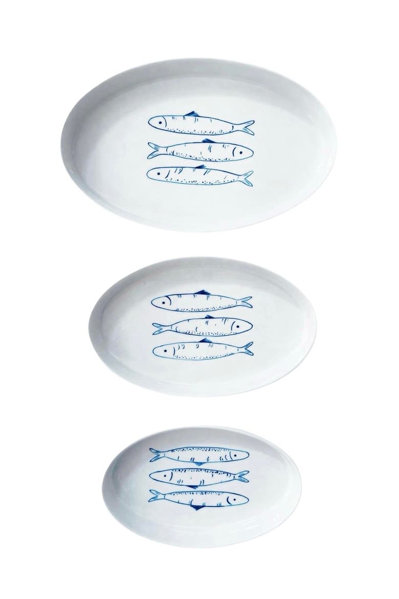Sardines Nesting Plates, Main, color, Blue