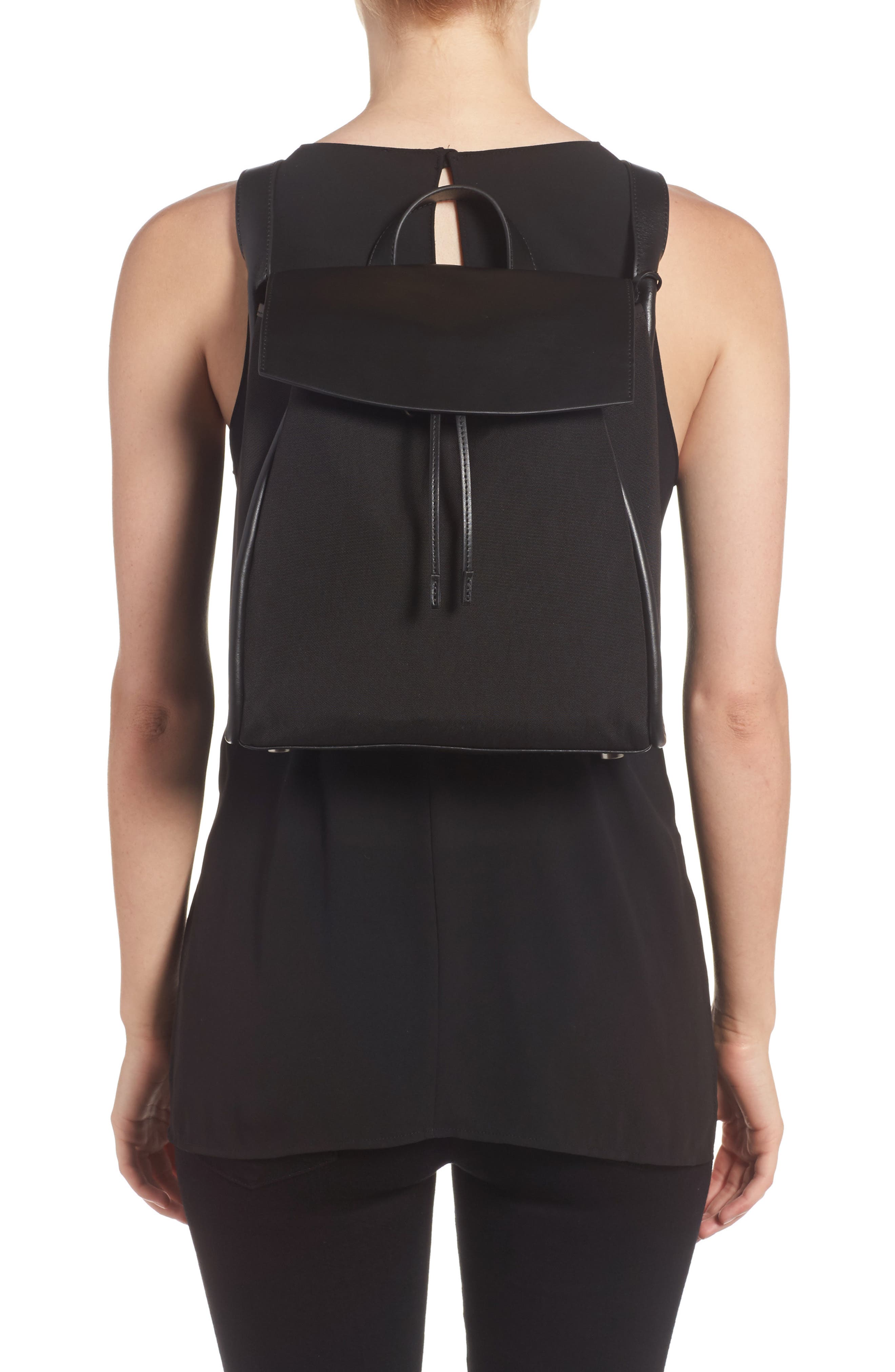 Skagen Ebba Leather Backpack, Alternate, color, 