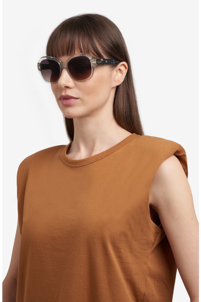 55mm lottie butterfly sunglasses, Alternate, color, GREEN