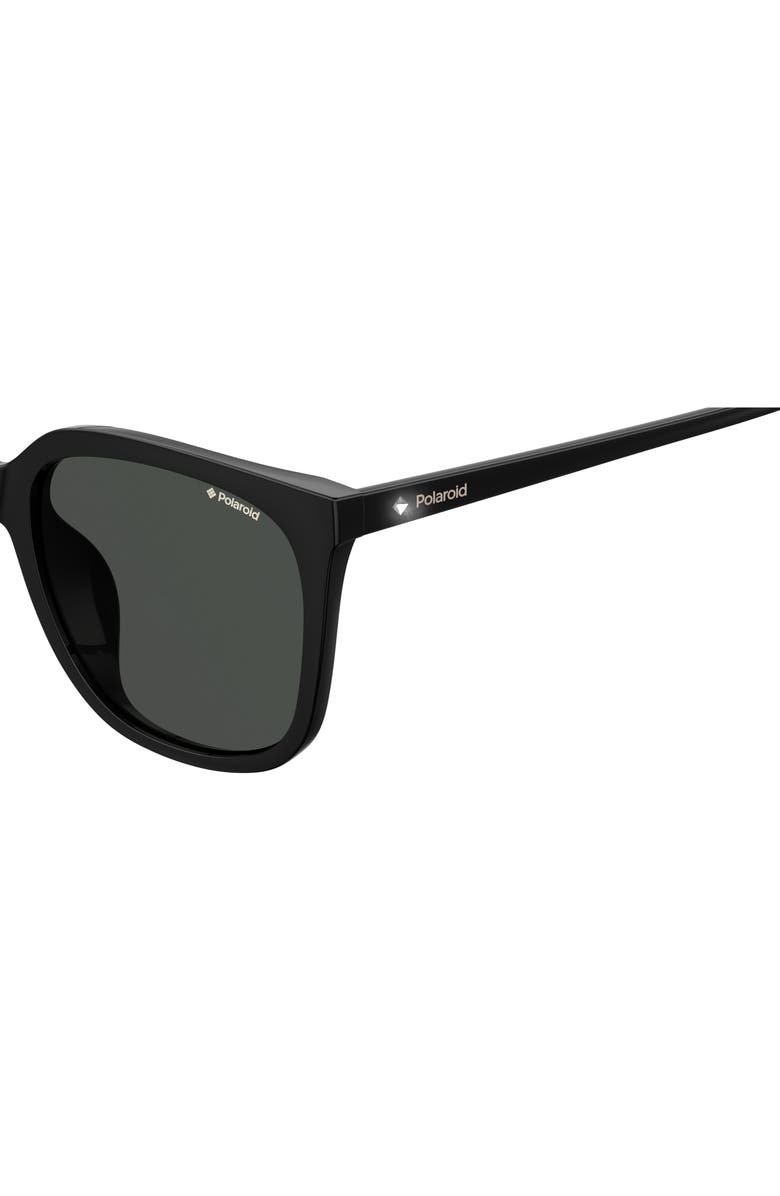 Polaroid 56mm Polarized Rectangular Sunglasses, Alternate, color,