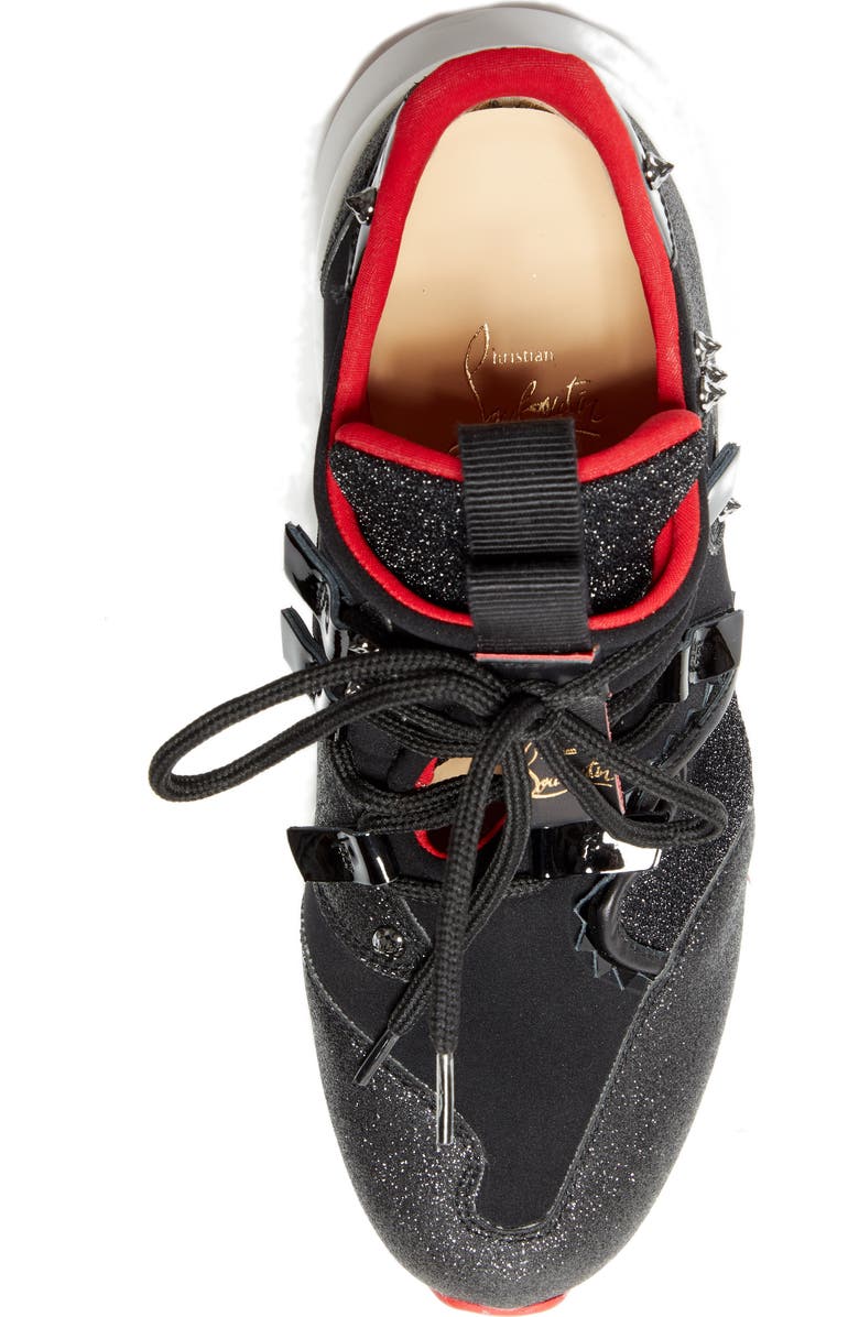 Christian Louboutin Red Runner Sneaker, Alternate, color,